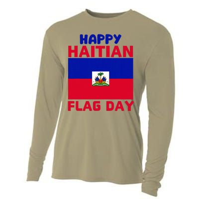 Happy Haitian Flag Day Cool Haiti Flag Pride Cooling Performance Long Sleeve Crew