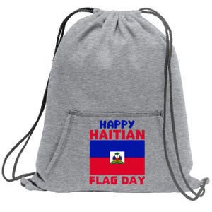 Happy Haitian Flag Day Cool Haiti Flag Pride Sweatshirt Cinch Pack Bag