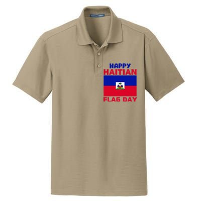 Happy Haitian Flag Day Cool Haiti Flag Pride Dry Zone Grid Polo