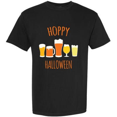 Hoppy Halloween Funny Halloween Beer Drinking Gift Garment-Dyed Heavyweight T-Shirt