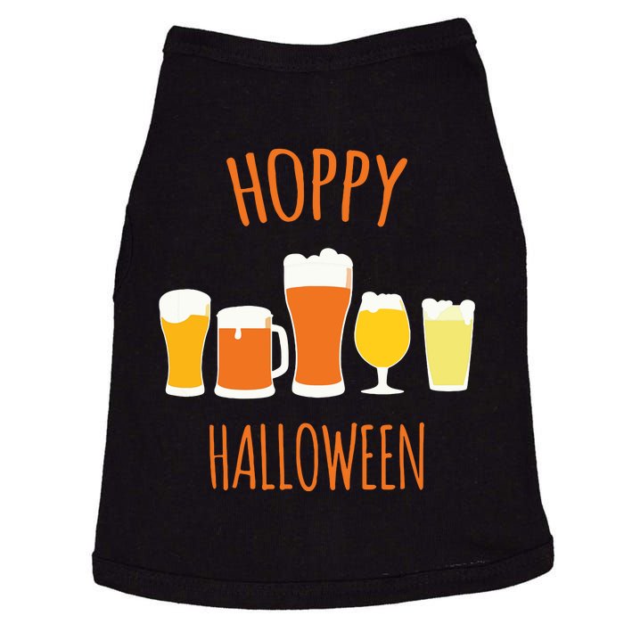 Hoppy Halloween Funny Halloween Beer Drinking Gift Doggie Tank