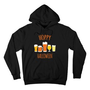 Hoppy Halloween Funny Halloween Beer Drinking Gift Hoodie