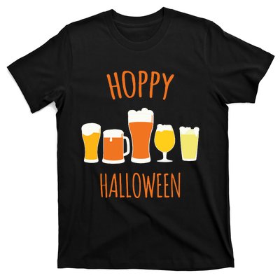 Hoppy Halloween Funny Halloween Beer Drinking Gift T-Shirt