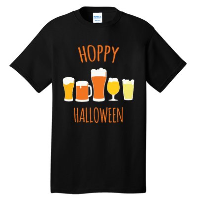 Hoppy Halloween Funny Halloween Beer Drinking Gift Tall T-Shirt