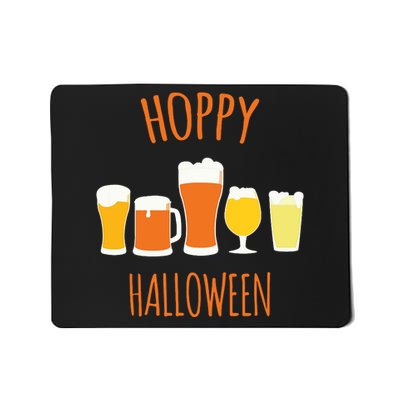 Hoppy Halloween Funny Halloween Beer Drinking Gift Mousepad