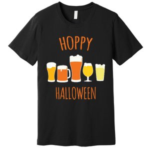 Hoppy Halloween Funny Halloween Beer Drinking Gift Premium T-Shirt