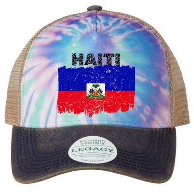 Haiti Haitian Flag Day Haitian Pride Legacy Tie Dye Trucker Hat