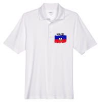 Haiti Haitian Flag Day Haitian Pride Men's Origin Performance Pique Polo