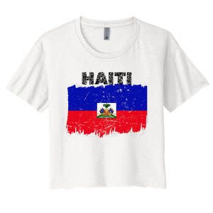 Haiti Haitian Flag Day Haitian Pride Women's Crop Top Tee