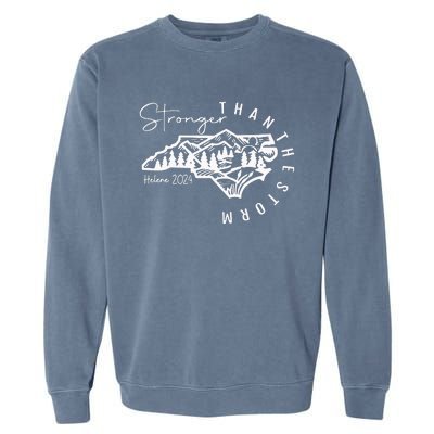 Hurricane Helene Flooding Fundraiser For Western North Carolina Appalachia Garment-Dyed Sweatshirt