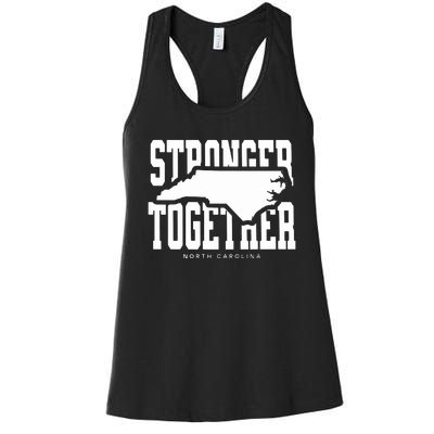 Hurricane Helene Flooding Fundraiser For Western North Carolina Appalachia Women's Racerback Tank