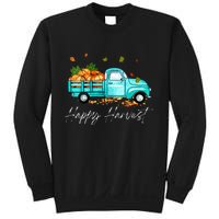 Happy Harvest Fall Season Pumpkin Truck Thanksgiving Vintage Sweatshirt