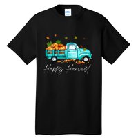 Happy Harvest Fall Season Pumpkin Truck Thanksgiving Vintage Tall T-Shirt