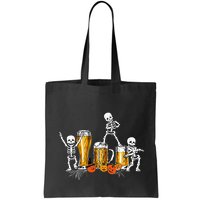 Happy Halloween Funny Skeleton Drinking Beer Bag