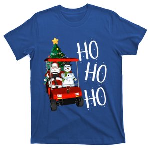 Ho Ho Funny Santa On Golf Cart With Christmas Tree Gift T-Shirt