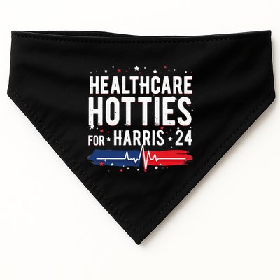 Healthcare Hotties For Harris 24 Quote USA-Made Doggie Bandana