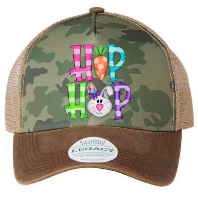 Hip Hop Funny Easter Day Easter Egg Bunny Gift Idea Legacy Tie Dye Trucker Hat