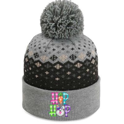 Hip Hop Funny Easter Day Easter Egg Bunny Gift Idea The Baniff Cuffed Pom Beanie