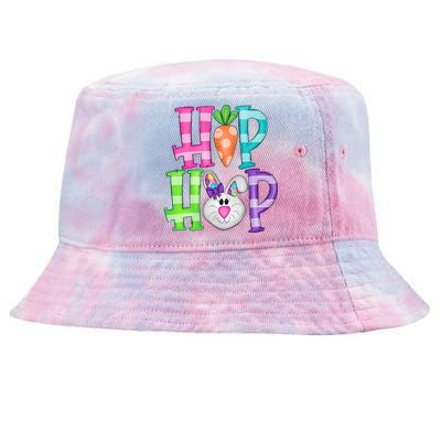 Hip Hop Funny Easter Day Easter Egg Bunny Gift Idea Tie-Dyed Bucket Hat