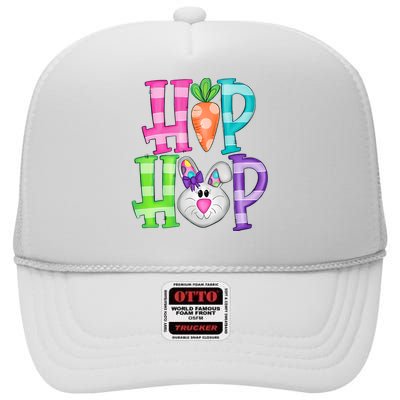 Hip Hop Funny Easter Day Easter Egg Bunny Gift Idea High Crown Mesh Back Trucker Hat