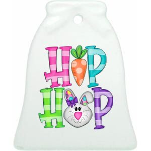 Hip Hop Funny Easter Day Easter Egg Bunny Gift Idea Ceramic Bell Ornament