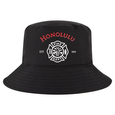 Honolulu Hawaii Fire Department Firefighters Rescue Cool Comfort Performance Bucket Hat