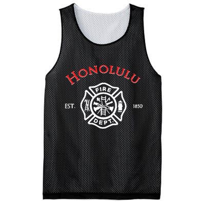 Honolulu Hawaii Fire Department Firefighters Rescue Mesh Reversible Basketball Jersey Tank