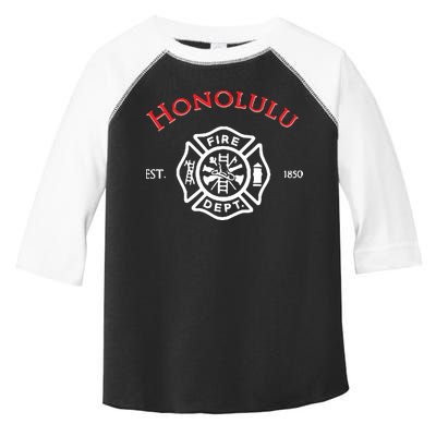 Honolulu Hawaii Fire Department Firefighters Rescue Toddler Fine Jersey T-Shirt