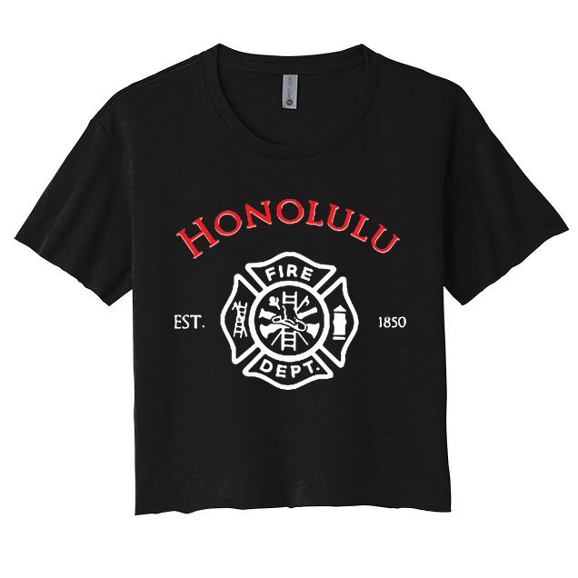 Honolulu Hawaii Fire Department Firefighters Rescue Crop Top