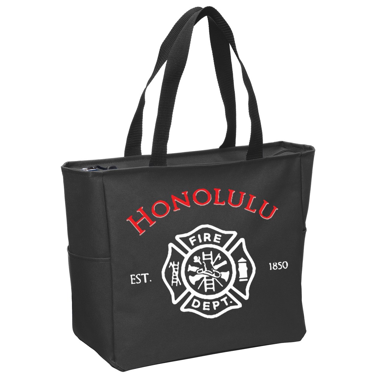 Honolulu Hawaii Fire Department Firefighters Rescue Zip Tote Bag