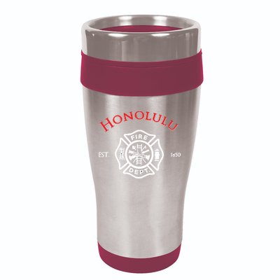 Honolulu Hawaii Fire Department Firefighters Rescue 16oz Travel Tumbler