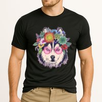Hippy Hipster Flower Crown Dog Cooling Performance Crew T-Shirt