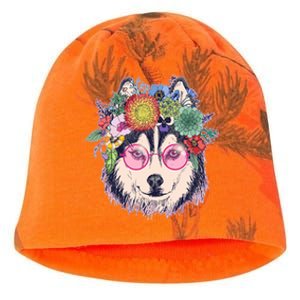 Hippy Hipster Flower Crown Dog Kati - Camo Knit Beanie