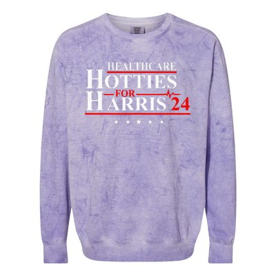 Healthcare Hotties For Harris 24 Design Colorblast Crewneck Sweatshirt