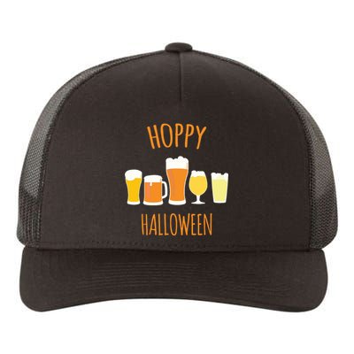 Hoppy Halloween Funny Halloween Beer Drinking Gift Yupoong Adult 5-Panel Trucker Hat