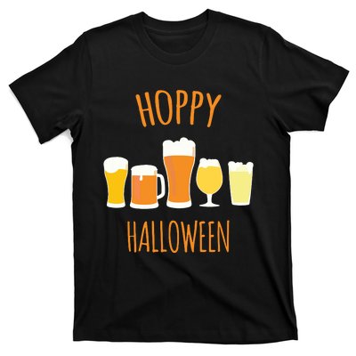 Hoppy Halloween Funny Halloween Beer Drinking Gift T-Shirt