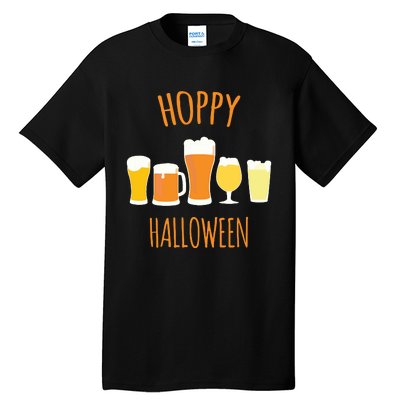 Hoppy Halloween Funny Halloween Beer Drinking Gift Tall T-Shirt