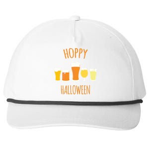 Hoppy Halloween Funny Halloween Beer Drinking Gift Snapback Five-Panel Rope Hat