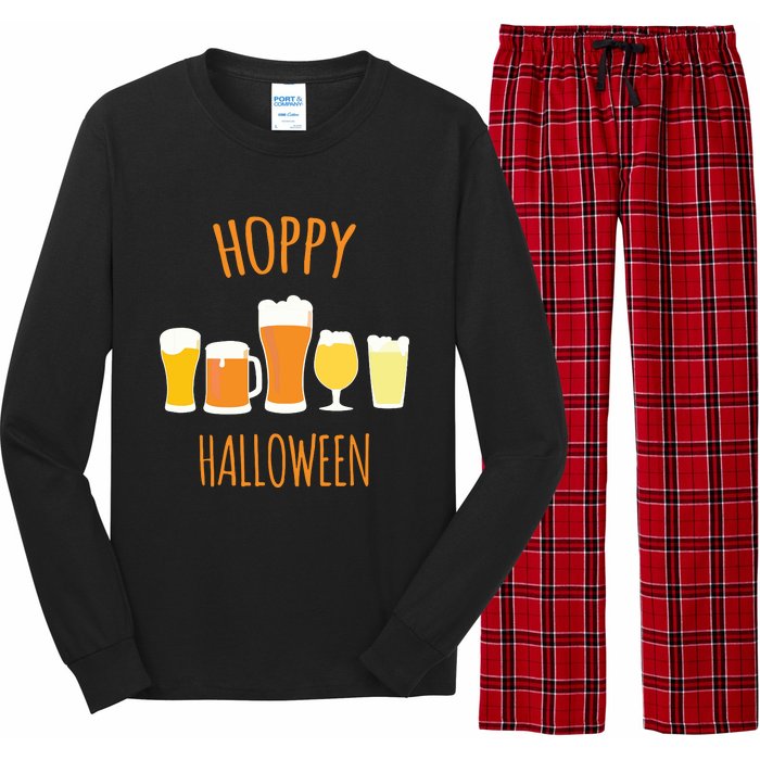 Hoppy Halloween Funny Halloween Beer Drinking Gift Long Sleeve Pajama Set