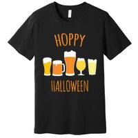 Hoppy Halloween Funny Halloween Beer Drinking Gift Premium T-Shirt