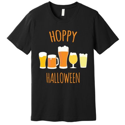 Hoppy Halloween Funny Halloween Beer Drinking Gift Premium T-Shirt