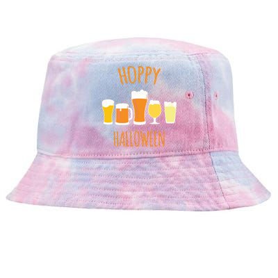 Hoppy Halloween Funny Halloween Beer Drinking Gift Tie-Dyed Bucket Hat