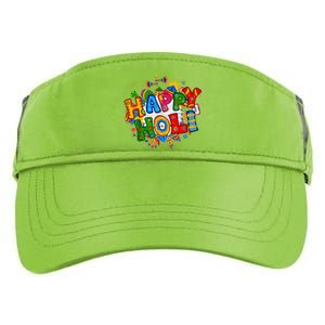 Happy Holi Festival Colors India Hindu Adult Drive Performance Visor