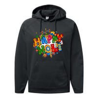 Happy Holi Festival Colors India Hindu Performance Fleece Hoodie