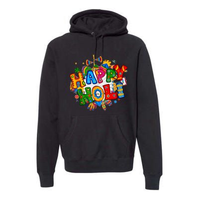 Happy Holi Festival Colors India Hindu Premium Hoodie