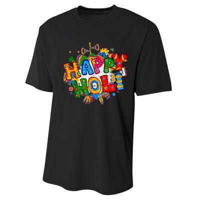 Happy Holi Festival Colors India Hindu Performance Sprint T-Shirt