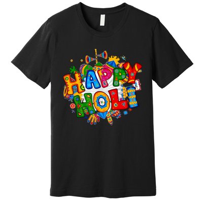 Happy Holi Festival Colors India Hindu Premium T-Shirt