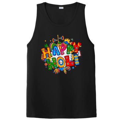 Happy Holi Festival Colors India Hindu PosiCharge Competitor Tank