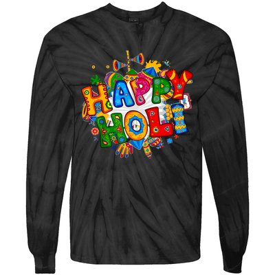 Happy Holi Festival Colors India Hindu Tie-Dye Long Sleeve Shirt