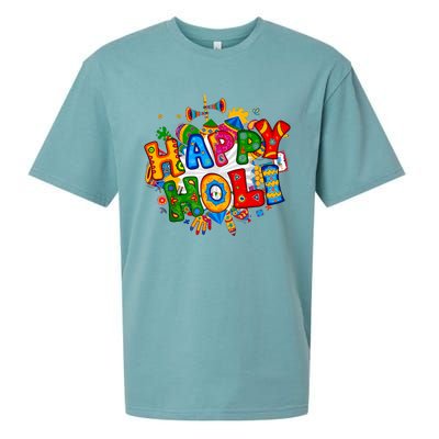 Happy Holi Festival Colors India Hindu Sueded Cloud Jersey T-Shirt